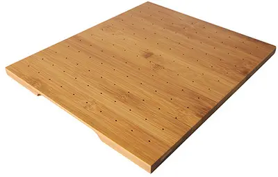 PAPSTAR Plateau pour pique à fingerfood, brun, 250 x 300 mm