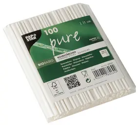 PAPSTAR Touillette en papier "pure", longueur: 110 mm, blanc