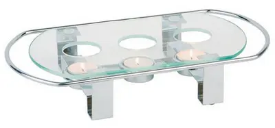APS Chauffe-plat, 3 bougies, (L)340 x (P)180 x (H)60 mm