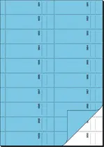sigel Bloc de bons "Carnet de bons", A4, 1000 coupons, bleu
