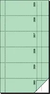 sigel Bloc de bons "Carnet de bons", 105 x 200 mm, jaune