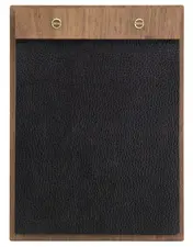 Securit Porte-menu "Walnut Leather", A4