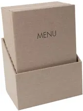 sigel Chemise pour menu "MENU", A4, boîte de 10, beige