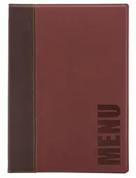Securit Protège-menus TRENDY, A4, bordeaux
