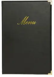 Securit Protège-menus CLASSIC, A4, noir