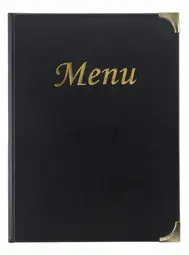 Securit Protège-menus BASIC, A4, noir