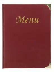Securit Protège-menus BASIC, A4, bordeaux