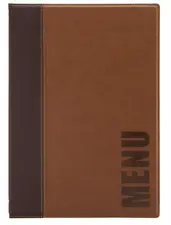 Securit Protège-menus TRENDY, A5, brun clair
