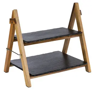 APS Présentoir de buffet, 2 étages, pliable