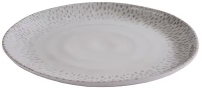APS Assiette FOOTMARK, diamètre: 210 mm, blanc/gris