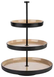 APS Etagère FRIDA, 3 étages, hauteur: 430 mm, noir