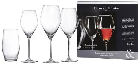 Ritzenhoff & Breker Verre à vin rouge SALSA, 0,47 l