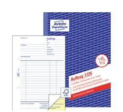 AVERY Zweckform Formularbuch "Auftrag", SD, A5, 2 x 40 Blatt