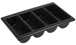 APS Range-couverts GN 1/1, à 4 compartiments, gris