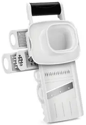metaltex Mandoline multi-usage Mandolino, 5 râpes, blanc