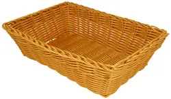 metaltex Corbeille à pain, rectangulaire, plastique, beige