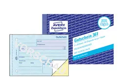 AVERY Zweckform Formularbuch "Gutschein", A6 quer
