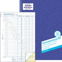 AVERY Zweckform Formularbuch "Kassenabrechnung", A4