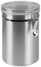 metaltex Boîte de conservation, 0,7 L, rond, inox, argent