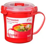 Sistema Boîte pour micro-ondes MEDIUM SOUP MUG, 650ml, rouge
