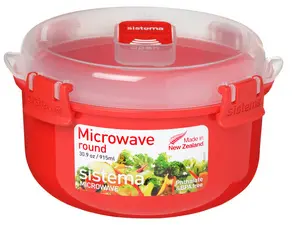 Sistema Boîte pour micro-ondes ROUND, 915 ml, rouge