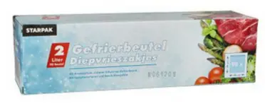 STARPAK Sachet congélation 6 litres, 300x460 mm, transparent
