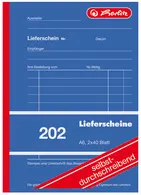 herlitz Formularbuch "Lieferschein 202", A6, 2 x 40 Blatt