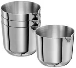 APS Pot avec bec verseur ALLURE, 30 ml, set de 4, inox