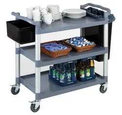 APS Chariot de service et de transport READY, 3 plateaux