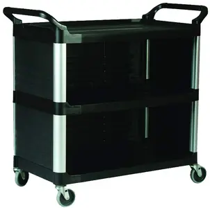 Rubbermaid Chariot de service X-Tra Cart, 3 étages, noir