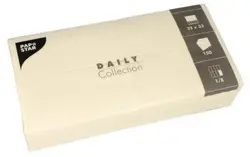 PAPSTAR Serviette bistrot, 320 x 320 mm, 3 couches, crème
