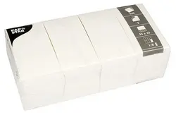 PAPSTAR Serviettes Bistro, 330 x 330 mm, 2 couches, blanc