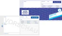 AVERY Zweckform Formularbuch "Kurzbrief", 1/3 A4, 100 Blatt