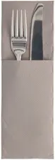 PAPSTAR Serviette pochette "ROYAL Collection", gris