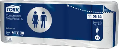 TORK Papier toilette, 3 couches, blanc