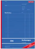 herlitz Formularbuch "Rechnung 306", DIN A4, 2 x 40 Blatt