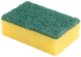 HYGOCLEAN Éponge, en mousse/non-tissé dur, jaune/vert