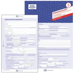AVERY Zweckform Vordruck "Arbeitsvertrag", A4, für gewerbl.