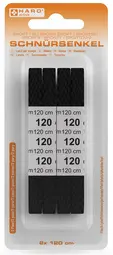 HARO Lacets Sport, plat, 1200 mm, noir