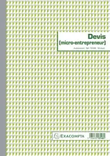 EXACOMPTA Manifold "Devis micro entrepreneur", 297 x 210 mm