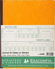 EXACOMPTA Piqûre "Journal de caisse ou banque" 270 x 320 mm