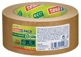 tesapack Ruban adhésif d'emballage PAPER ecoLogo, 50mm x 50m