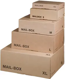 smartboxpro Carton d'expédition MAIL BOX, taille: M, marron