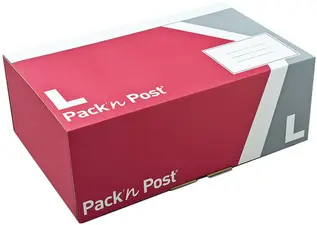GPV Boîte postale XS, en carton, rouge / gris