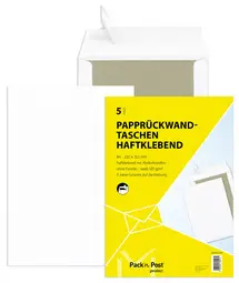 MAILmedia pochette d'expédition avec dos carton, B4, blanc