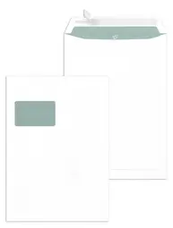 MAILmedia Versandtasche Offset weiß, C5, mit Fenster