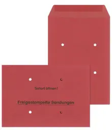 MAILmedia Versandtasche "Freigestempelte Sendungen", B4, rot