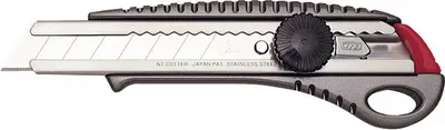 NT Cutter L-550GP, boîtier en aluminium, 18 mm, anthracite