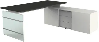 kerkmann Bureau complet LUGANO, anthracite