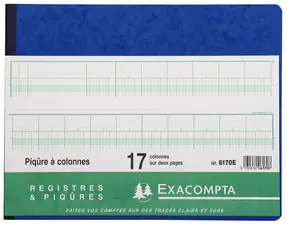 EXACOMPTA Piqûre à colonnes, 11 colonnes, 24 lignes